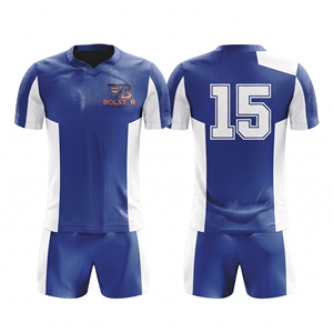 Ensemble maillot et short de rugby style professionnel léger pour l'hiver avec logo frontal, anti-humidité et respirant - Product Image 5