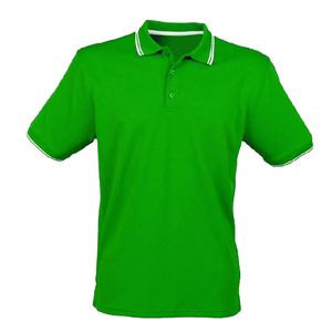 100% polos personnalisés pour hommes en coton biologique avec logo brodé T-shirt doux d'été Vêtements décontractés respirants de haute qualité - Product Image 3