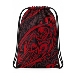 Sac à dos en toile avec cordon de serrage, motif personnage de dessin animé, couleur beige et marron, pour usage décontracté - Product Image 5