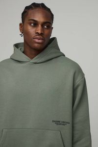 Sudadera con Capucha Extra Grande de Alta Calidad, Gruesa y Lisa, con Logotipo Personalizado, Sudadera con Capucha Extra Grande para Hombre, Sudaderas con Bordado - Product Image 6