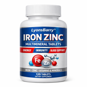 Tabletas Multiminerales de Hierro y Zinc, Suplemento Dietético para Adultos, Energía, Inmunidad, Apoyo Sanguíneo, Marca Privada OEM, Proveedor Certificado GMP - Product Image 3