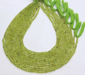 Peridoto Verde Natural, Gema Redonda Facetada, Piedra Suelta para Fabricación de Joyas, Pulseras y Collares, Venta al Por Mayor - Product Image 1