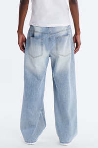 New Arrival Blue Distressed Denim Jeans for Boys Casual Straight Style Kids Pants With Elastic Waistband Fashionable Boy's Pants - Product Image 2