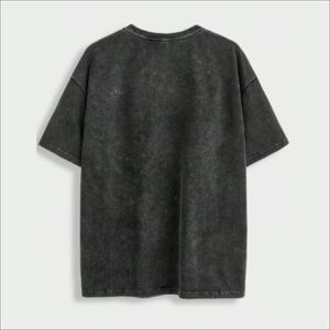 Camiseta de Algodón Personalizada con Hombros Caídos, Pedido Mínimo Bajo, Diseño con Estampado Gráfico, Tela Gruesa, Estilo Urbano, Informal - Product Image 3