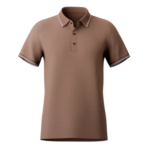 Premium Mens Plus Size Polo Shirt High Quality Breathable Casual Wear Short Sleeve Solid Color Cotton <b>Classic</b> Business Polo Top - Product Image 3