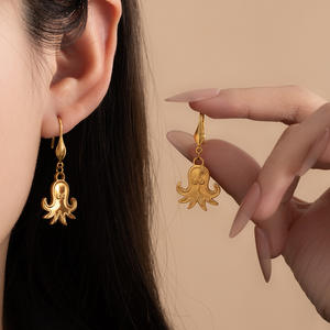 Pendientes de Oro y Titanio con Diseño de Océano para Mujer, Venta al por Mayor - Product Image 2