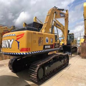 Excavadora hidráulica sobre orugas SANY de 21 toneladas usada, motor Cummins y bomba de motor, bajas horas de trabajo, alta calidad - Product Image 4