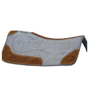 Tapis de selle en cuir véritable et feutre de laine de qualité supérieure, couleur personnalisable, pour les passionnés d'équitation – Le meilleur choix disponible - Product Image 2