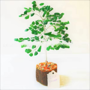 Arbre de pierres précieuses en quartz vert 150 BDS, fournitures en gros, minéraux naturels de jade, cristaux, pierres de guérison, arbre de pierres Reiki fait main - Product Image 3