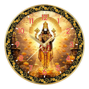 Tirupati Balaji Personalized Plastic Wall Clock with <b>Gift</b> <b>Box</b> for Home Decoration-for Mother's Day & Graduation Celebrations - Product Image 1
