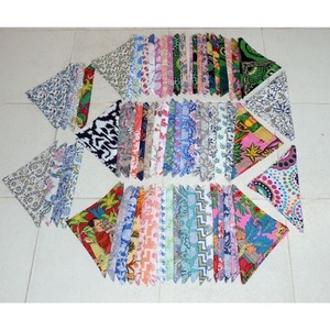 Serviettes en coton indiennes faites à la main Mélanger et assortir des serviettes en tissu réutilisables écologiques imprimées pour les mariages et les enfants - Product Image 5