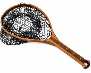 Wholesale Trout Fishing Catch and Release <b>Net</b> <b>Fly</b> Fishing <b>Net</b> Wooden Frame Fish Landing <b>Net</b> with Clear Soft Rubber Mesh - Product Image 3
