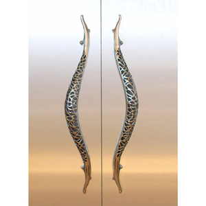 Modern Wavy Stainless Steel Cabinet <b>Pull</b> <b>Handles</b> Minimalist Bar Design Durable Furniture Hardware for Cabinet <b>Doors</b> - Product Image 3