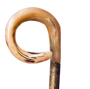 Poignée de bâton de marche en corne de bélier 100% naturelle, élégante et de qualité supérieure - Product Image 6