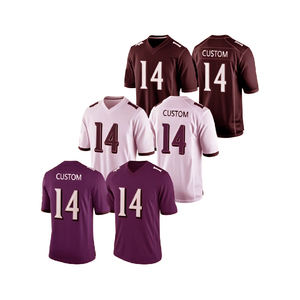 Maillots de rugby à manches courtes en gros, respirants, imprimés, pour hommes, style football américain - Product Image 3