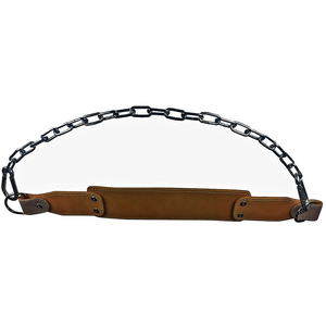 Customized Unisex High Quality Leather Dip Belt Lightweight Breathable Soft <b>Back</b> <b>Support</b> for Weightlifting Gym Training - Product Image 3