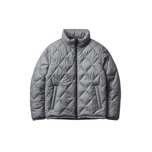 Chaquetas Acolchadas Ligeras para Hombre, Chaqueta de Invierno con Diseño de Diamantes, Chaqueta Burbuja Cálida y Plegable, Cortavientos, Informal, Abrigo Exterior Liso - Product Image 1