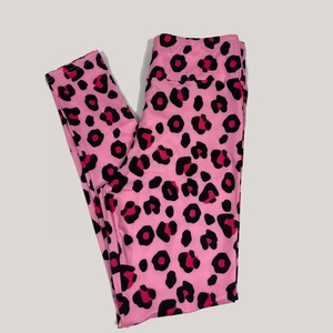 PIHA SPORTS Women Fitness <b>Hot</b> Rose Gold Print <b>Leggings</b> Custom Digital Printed Gym Mid Waist Yoga Pants Lifting Ribbed - Product Image 3