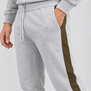 Ensemble de survêtement pour homme avec capuche et blocs de couleur, sweat-shirt et pantalon de jogging long avec poches latérales, tenue décontractée pour l'automne - Product Image 6