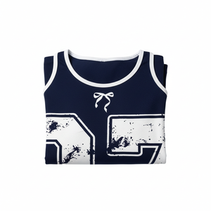 ชุดเซ็ตสตรีทแวร์ผู้หญิงสองชิ้น เสื้อครอปท็อปและกางเกงจ็อกเกอร์ พิมพ์ลายกราฟิกตามสั่ง ชุดวอร์มแฟชั่นขายส่ง ชุดคอร์ดเซ็ต - Product Image 2