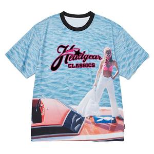 Camiseta Retro Hip Hop para Hombre, Prenda Urbana Sublimada Premium, Camiseta con Cuello Redondo y Estampado Gráfico Personalizado - Product Image 2