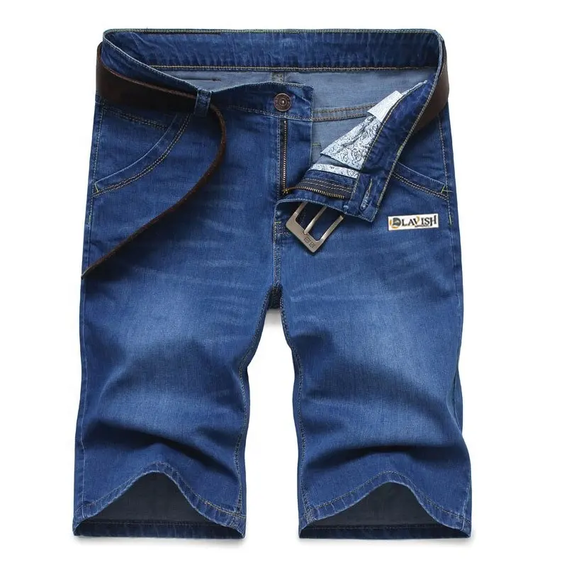 Pantalones vaqueros cortos de verano para hombre, Shorts de mezclilla de alta calidad, moda informal, diseño personalizado de talla grande, gran oferta