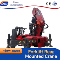 Grue télescopique professionnelle hydraulique montée sur chariot élévateur avec moteur et boîte de vitesses pour la manutention de matériaux lourds CCSQ1000ZB6+1