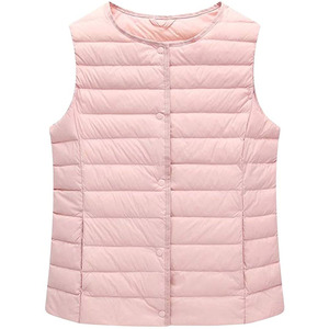 Chaleco corto ligero de plumón para mujer, precio al por mayor. - Product Image 3