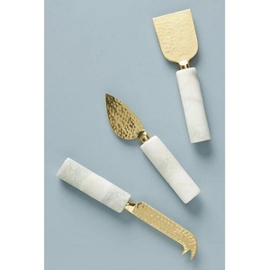 High Quality Kitchenware <b>Cheese</b> <b>Knife</b> <b>Set</b> Stainless Steel Silver <b>Cheese</b> <b>Knives</b> <b>Set</b> 3 Pieces with Stone Handle Fork Heart <b>Knife</b> - Product Image 5