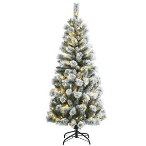 Árbol de Navidad Preiluminado de 1.5 Metros con Nieve Artificial y 9 Modos de Iluminación - Product Image 2