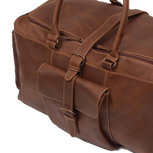 High Quality Lightweight Genuine <b>Leather</b> Made <b>Duffle</b> <b>Bag</b> Hot Selling High Quality Genuine <b>Leather</b> <b>Duffle</b> <b>Bag</b> - Product Image 1