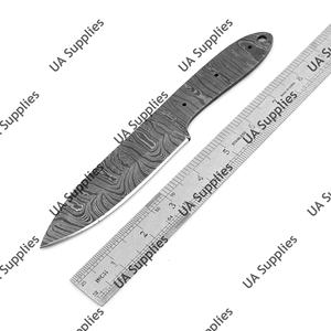 Cuchillo de Acero de Damasco de 67 Capas, Hoja Afilada de Acero Inoxidable con Alto Contenido de Carbono, Sin Mango, para Bricolaje, Cuchillo de Camping, Cuchillo de Cocina OEM - Product Image 5