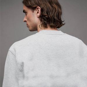 Sudadera de alta calidad con cuello redondo, personalizada con relieve, 100% algodón, corte holgado, sudadera para hombre - Product Image 3
