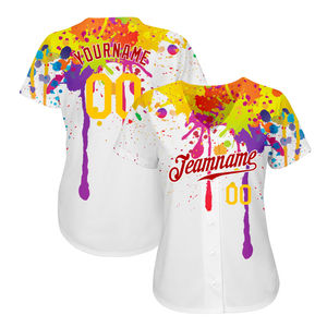 Camisetas de Béisbol Personalizadas al por Mayor para Mujer, Nuevo Diseño de Jersey de Softbol para Hombre con Impresión por Sublimación - Product Image 2