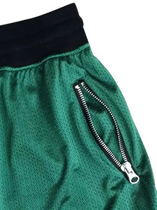 Shorts de basket-ball jaunes en mesh pour homme, respirants, séchage rapide, shorts de sport, logo personnalisé, entraînement en salle de sport, vêtements de sport actifs - Product Image 5