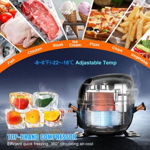 28 \ "attrezzatura di refrigerazione in acciaio inossidabile da cucina commerciale 7.4 Cu. Ft. Tavolo di preparazione per insalata di Sandwich congelato 1 frigorifero - Product Image 3
