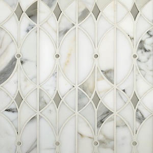 New Arrival Designs Luxury High Resolution Home <b>Decoration</b> Waterjet Square Marble Mosaic Tiles Bathroom Floor <b>Kitchen</b> Backsplash - Product Image 1