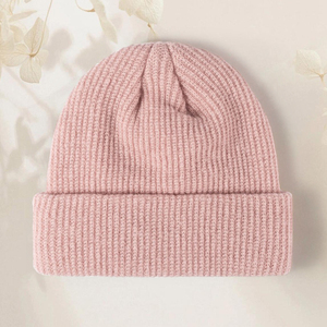 Unisex Acrylic Ribbed <b>Knit</b> Cuffed Beanie Warm Folded Brim Outdoor Cap <b>For</b> <b>Men</b> Wholesale OEM Custom Logo Winter <b>Hat</b> <b>For</b> Women - Product Image 4