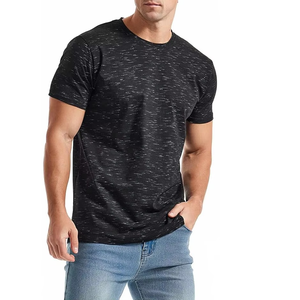 Camisetas de Manga Corta con Cuello Redondo para Hombre, Corte Regular, 100% Algodón, Poliéster/Algodón, 260 Gramos, Satén Bordado, Antiarrugas, de Secado Rápido - Product Image 4