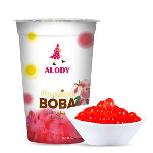 Popping trà bong bóng với bóng khoai mì và nước ép trái cây tất cả các thành phần tự nhiên làm mới và đáp ứng hương vị - Product Image 2