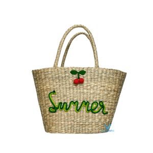 Nouveau design Sac à main en fibres naturelles Sac fourre-tout tissé en coton et jonc de mer Sac à bandoulière bohème décontracté fait main pour la plage - Product Image 1