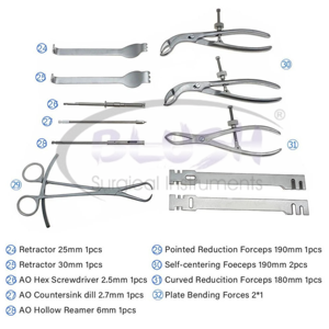 Orthopedic Upper Limb Locking Plate Kit Instrument Set for Bone Surgery Stainless Steel Surgical Grade Tools By <b>Blush</b> Surgical - Product Image 6