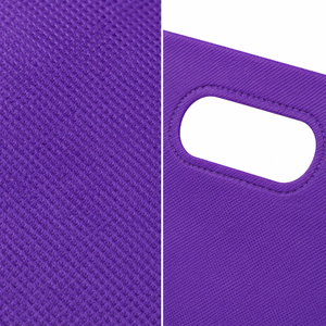 Bolsa de Compras Reutilizable Premium Morada, Tipo D, de Tela No Tejida, Resistente, con Logotipo Personalizado Impreso, Bolsas Ecológicas, Fabricante Mayorista - Product Image 4