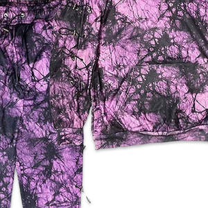 Conjuntos deportivos de dos piezas con efecto tie-dye para hombre, conjuntos de chándal con efecto tie-dye para hombre, conjunto de lana para invierno, ropa de calle tejida. - Product Image 6