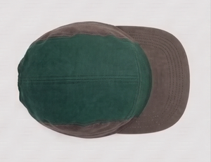 Gorra de béisbol unisex con bloques de color verde y gris, estilo casual, ajuste regulable, para las cuatro estaciones - Product Image 3