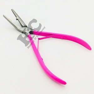 Nouveautés : Pince à cheveux en acier inoxydable pour extensions micro-nano, outil d'ouverture et de retrait, outil de coiffage pour boucles de cheveux, avec logo - Product Image 4