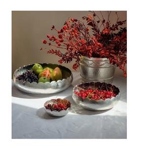 Ensemble de trois bols à chocolats et friandises en acier inoxydable de tailles différentes, pour fruits et dattes, au prix le plus bas - Product Image 1