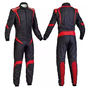 Two Layer One Piece Kart <b>Racing</b> Suit Cordura Genuine Leather Motorbike <b>Jacket</b> Custom Designed for <b>Racing</b> and Protection - Product Image 1