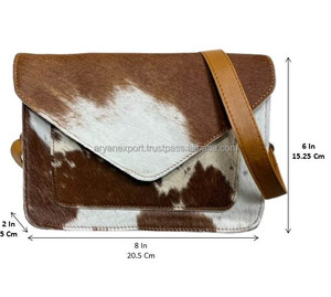 กระเป๋าถือหนังแท้สำหรับผู้หญิงกระเป๋าคาดลำตัวหนังวัวแท้ขนาดใหญ่แบรนด์ดัง - Product Image 2