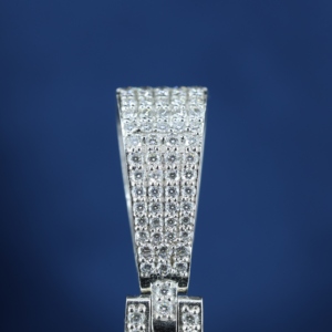 Custom 925 Silver Gold Plated Men's Hip Hop Pendant Necklace with Moissanite 777 Jackpot Design - Product Image 3